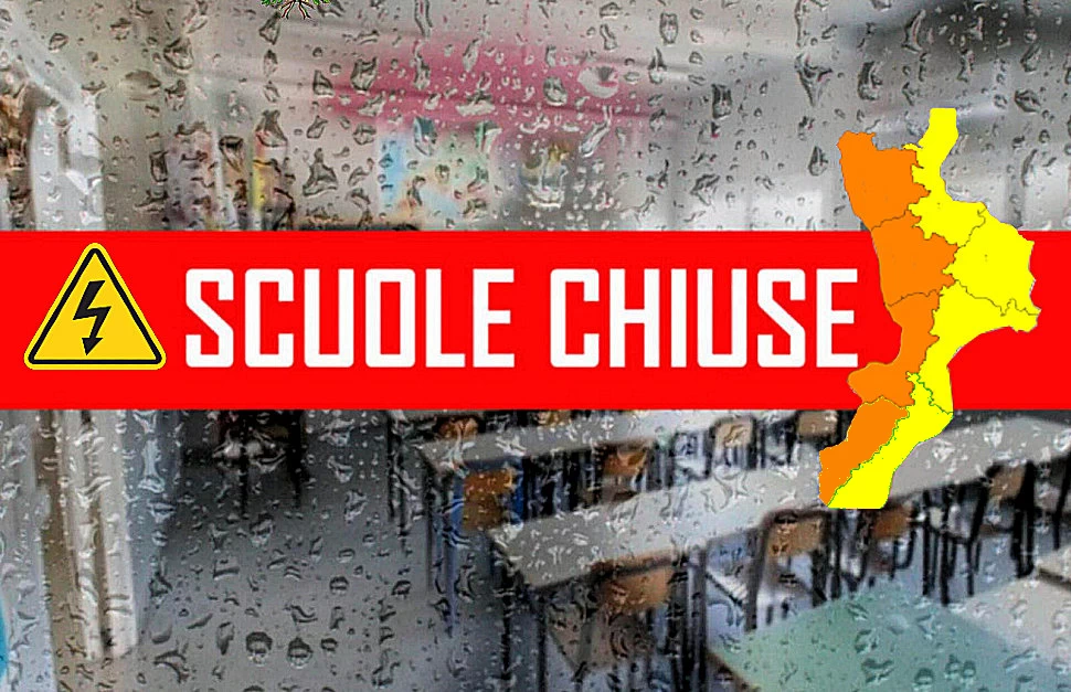 Maltempo e allerta arancione sul Tirreno: scuole chiuse domani 12 febbraio anche in Provincia di Cosenza | ELENCO 51 Allerta meteo arancione scuole chiuse 12 febbraiocosenza