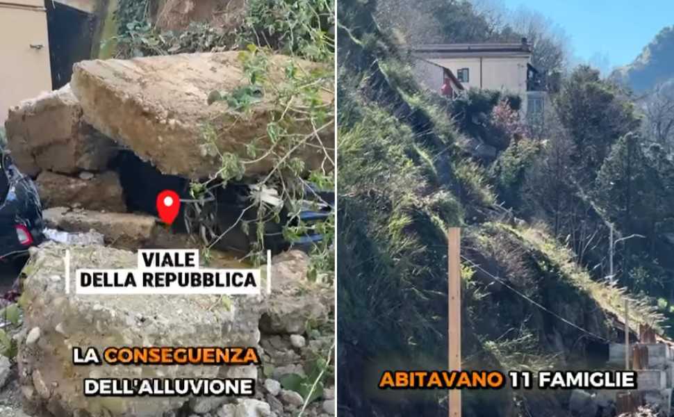 A Cosenza 14 famiglie sfollate, Mancini «la cattiva amministrazione fa più danni dei cicloni» 52 Mancini 14 famiglie sfollate maltempo 02