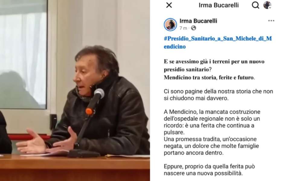Mendicino: presidio sanitario a San Michele, Luciani plaude e chiede trasparenza immediata 52 Mendicino San michele Irma Bucarelli presidio sanitario luciano luciani