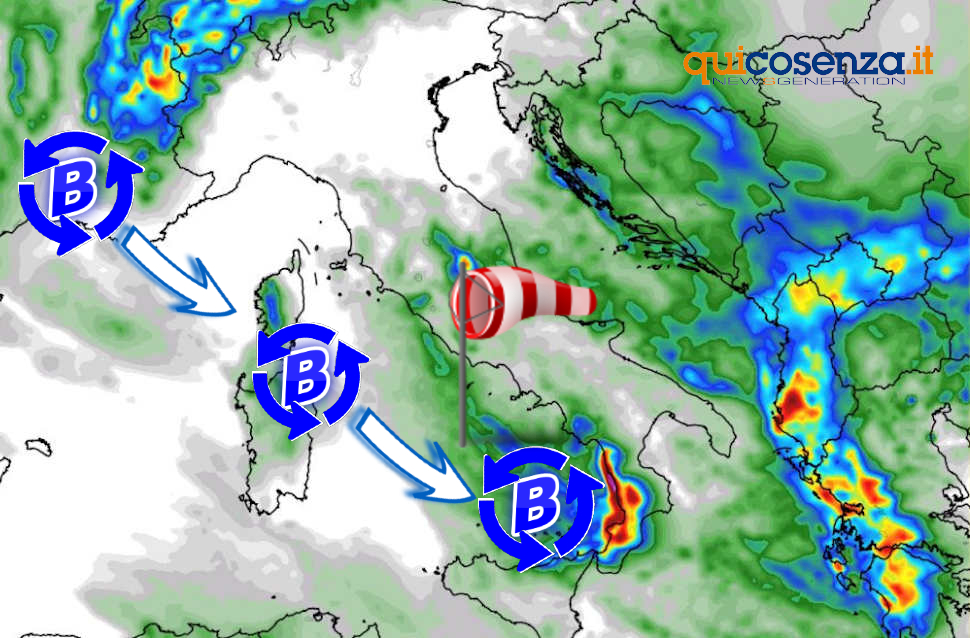 "Porta Atlantica" spalancata: perchè in Calabria piove senza sosta da oltre 1 mese. E domani arriva un altro ciclone 51 Porta atlantica spalancata Calabria