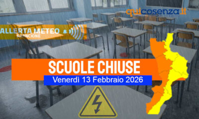 Scuole chiuse Calabria provincia Cosenza