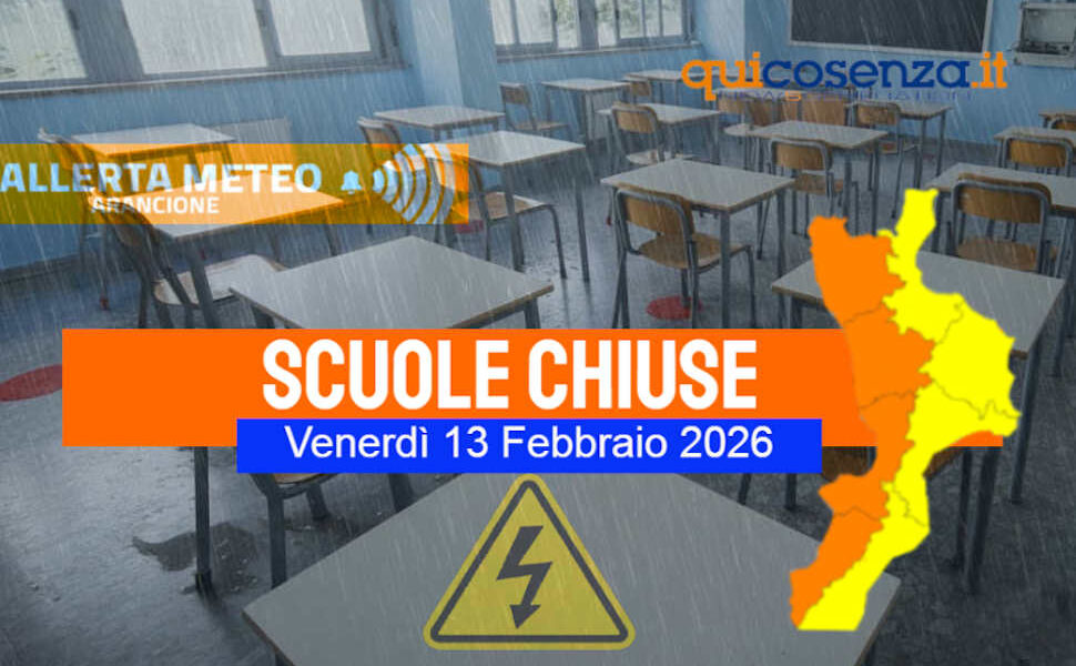 Scuole chiuse Calabria provincia Cosenza