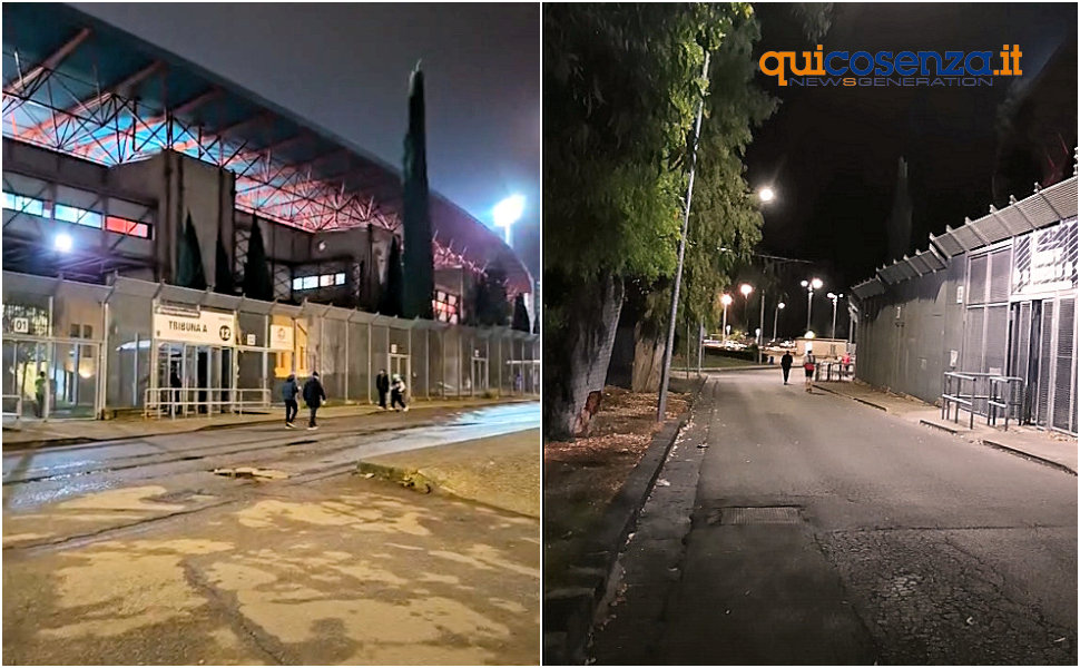 Stadio Marulla sera deserto