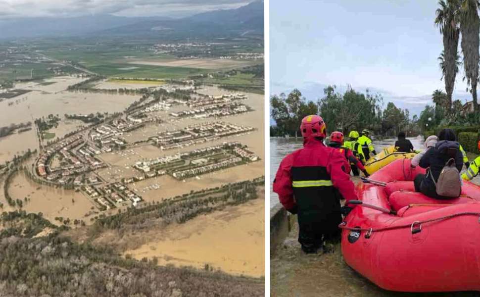 Alluvione del Crati, Coldiretti sugli aiuti: «Centinaia di aziende distrutte, 300 milioni non bastano» 52 Unical sibaritide alluvione maltempo 01