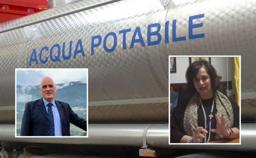 Crisi idrica e autobotte a Casali del Manco, Parise attacca: «l’acqua non arriva, ma gli slogan sì» 52 autobotte acqua parise - pisani - Casali del Manco