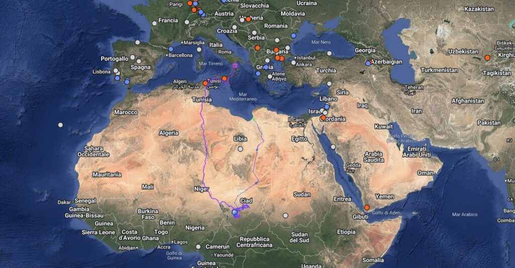 Marta torna a casa: il viaggio incredibile della cicogna da Sibari al deserto del Sahara 53 viaggio cicogna Marta