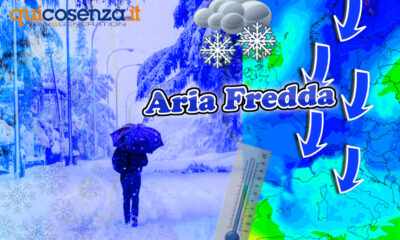 Aria gelida Norvegia meteo Cosenza