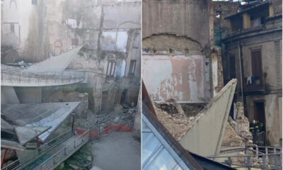 Cosenza Crollo via Campagna La Base