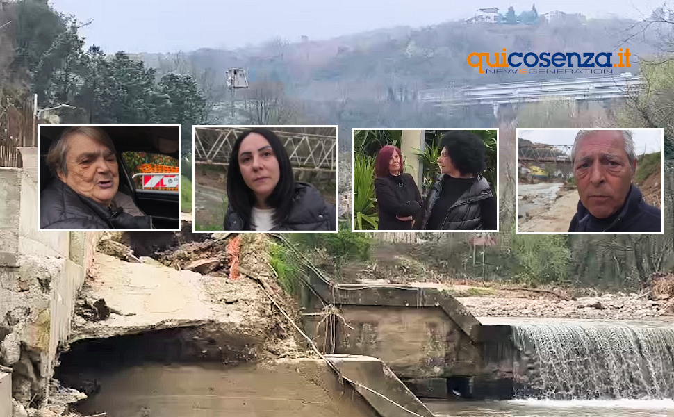 Cosenza esondazione Torrente Iassa famiglie sfollate