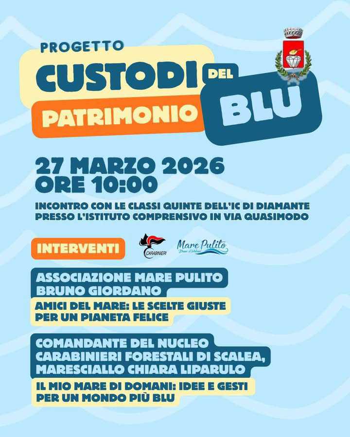 Diamante, 32 studenti diventano "esploratori del mare": lezione speciale con Rocco Papaleo 52 Diamante - Mare Pulito - Rocco Papaleo 02
