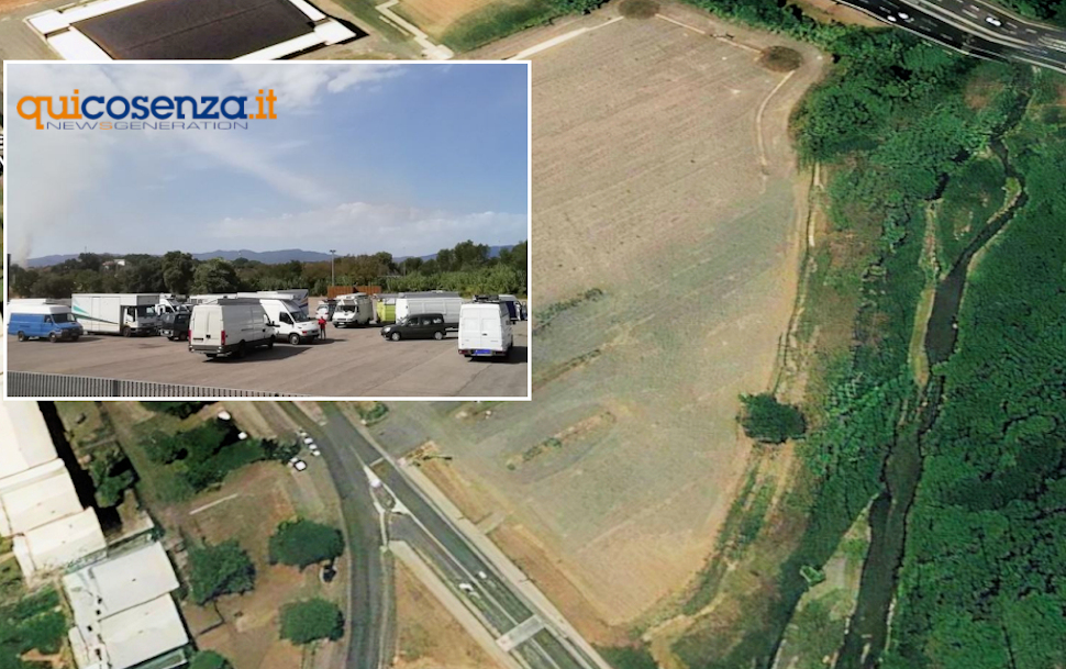 Area mercatale Rende Via Parigi mercato ANA Ugl