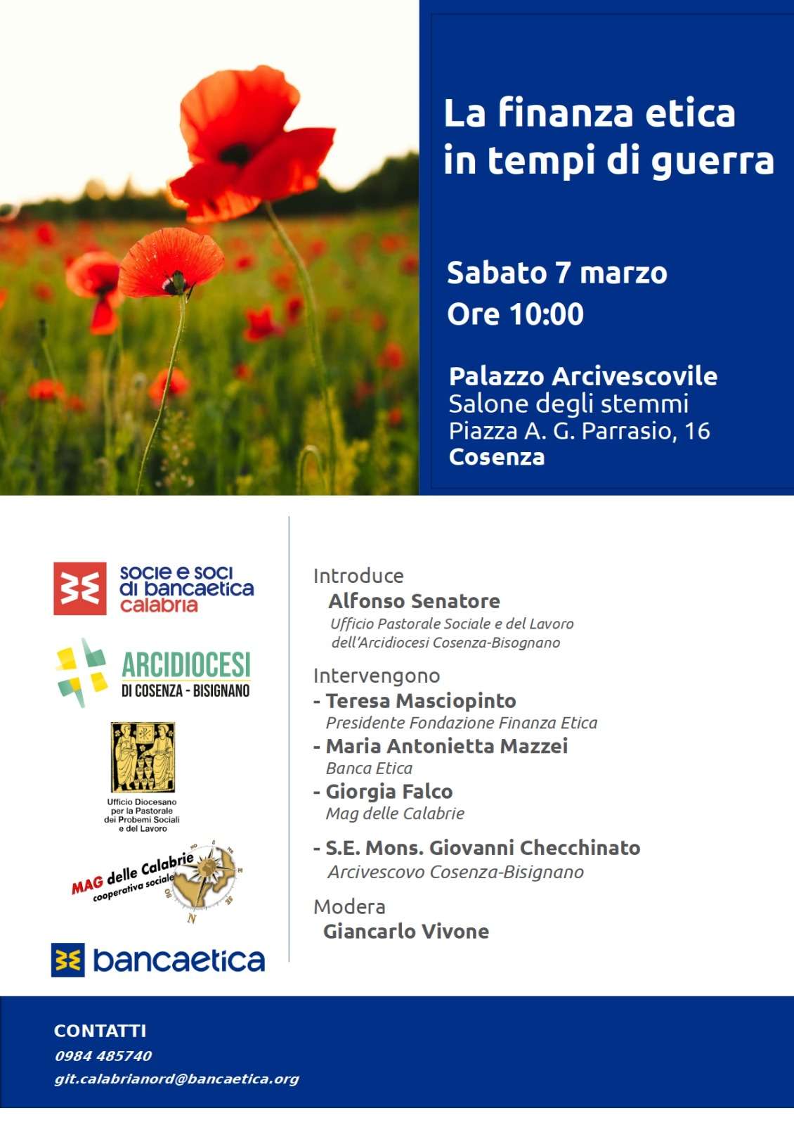 A Cosenza un convegno sulla finanza etica contro la guerra, una scelta coraggiosa per la pace 52 Finanza etica in tempi di guerra