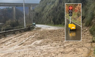 Frana Semaforo via Romualdo Montagna
