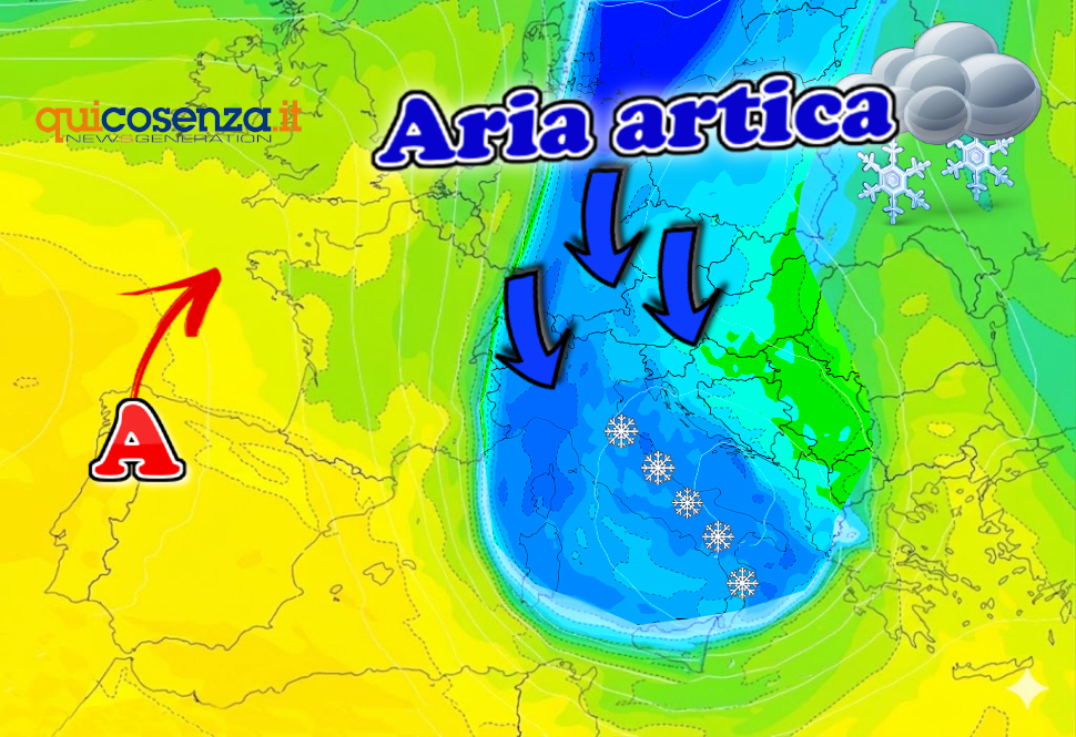 Irruzione artica alle porte. Nucleo gelido porterà grandinate, freddo e neve anche in Calabria a quote basse 51 Freddo Artico Calabria