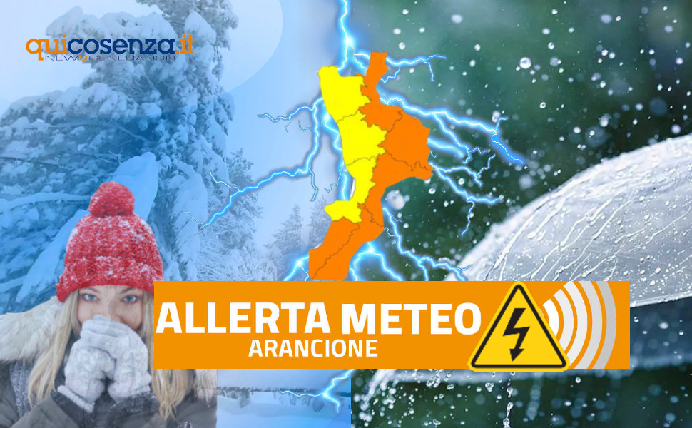 Maltempo Calabria ciclone allerta arancione