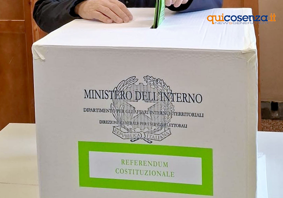 Affluenza Referendum, alle 23 in Italia al 46%, Calabria al 35,70%. A Cosenza 41,98%, Rende al 43,91% 51 Affluenza Referendum Giustizia 2026 urna