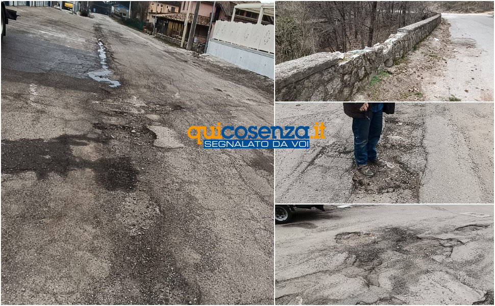 San Giovanni In fiore via Cuturelle voragini e crateri