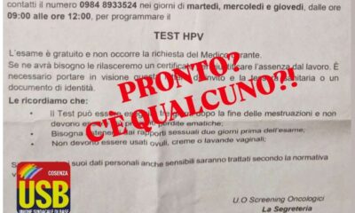 Screening tumorali - Asp - Usb Cosenza