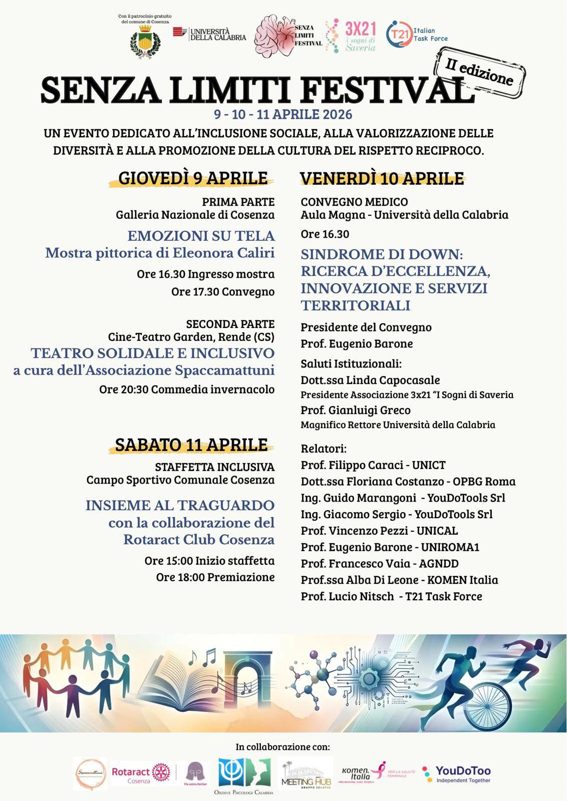 Senza limiti Festival calendario
