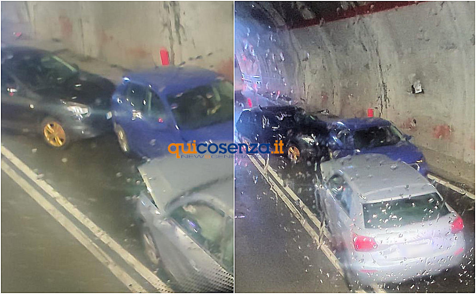 Tamponamento 3 auto Camigliatello Statale 107