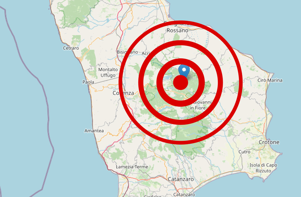 Nuova scossa di terremoto in provincia di Cosenza. Epicentro in Sila a Longobucco, magnitudo 2.5 52 Terremoto a Longobucco Sila