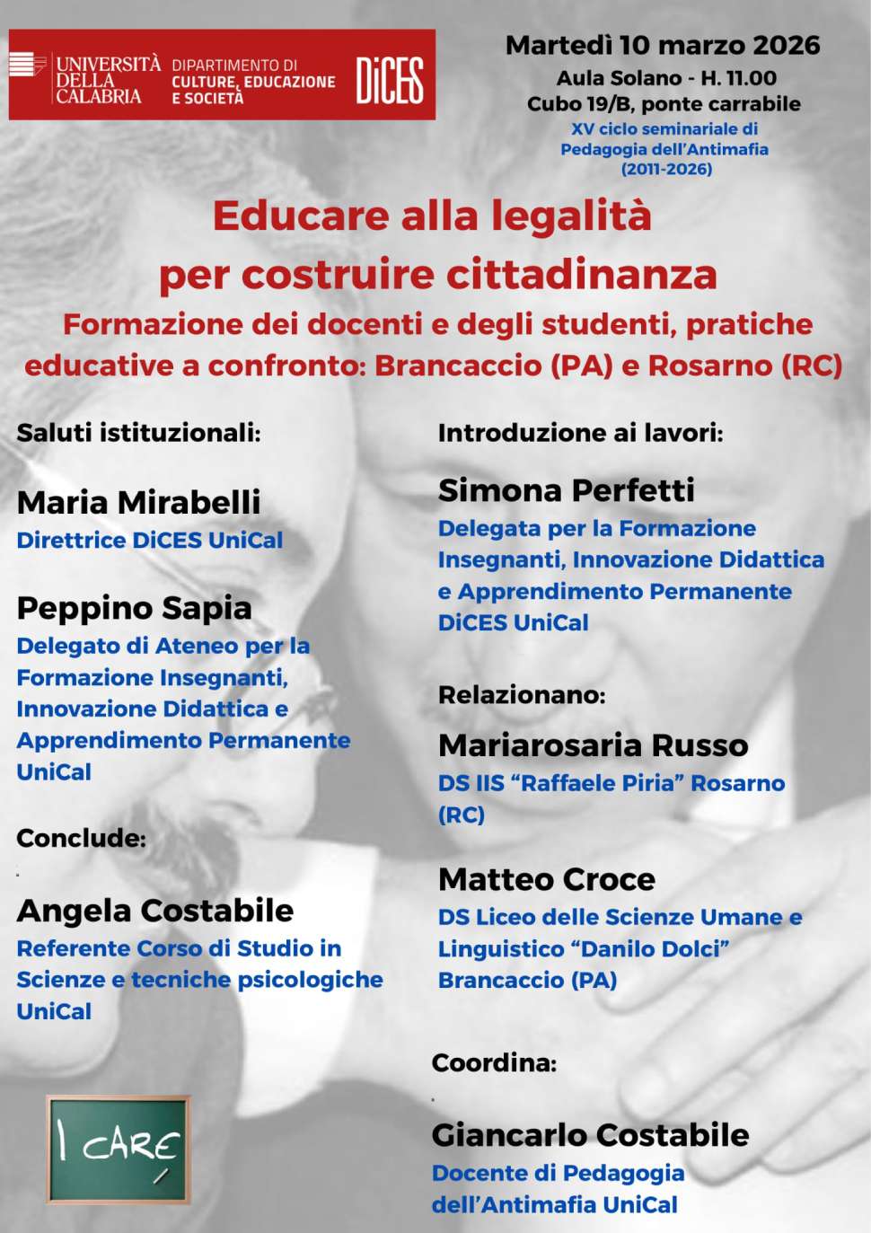 All’Unical le scuole di Brancaccio e Rosarno: esperienze a confronto contro le mafie 52 Unical scuole contro le mafie 01
