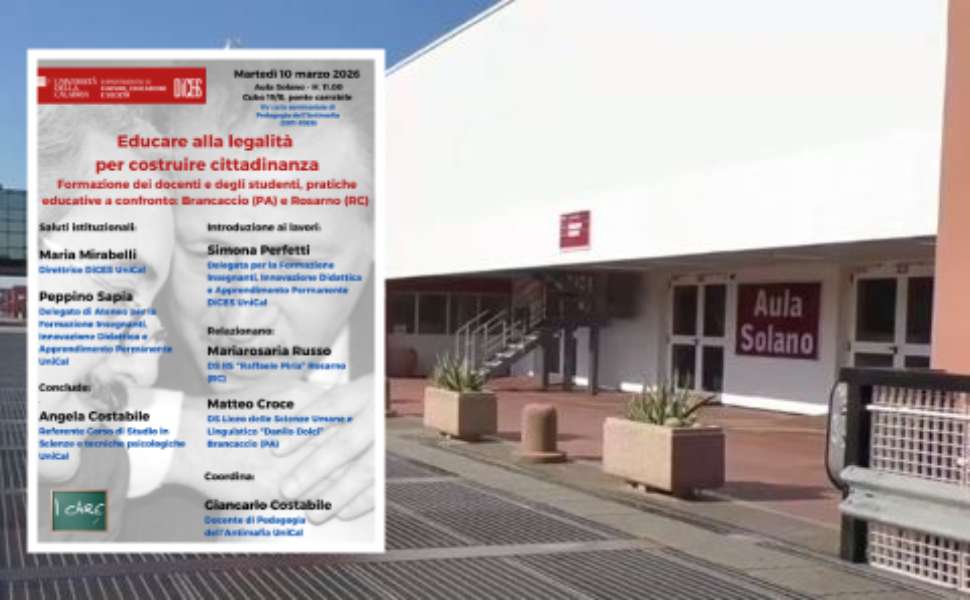 All’Unical le scuole di Brancaccio e Rosarno: esperienze a confronto contro le mafie 51 Unical scuole contro le mafie