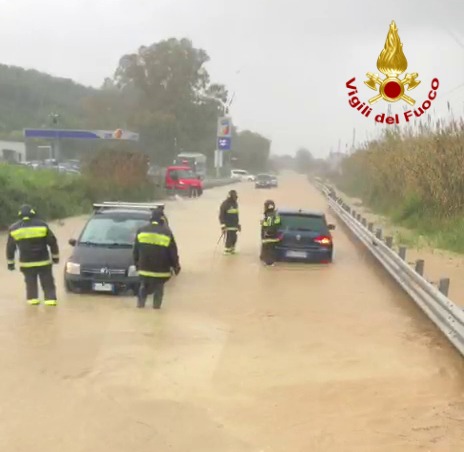 Vigili fuoco toscano corigliano rossano maltempo