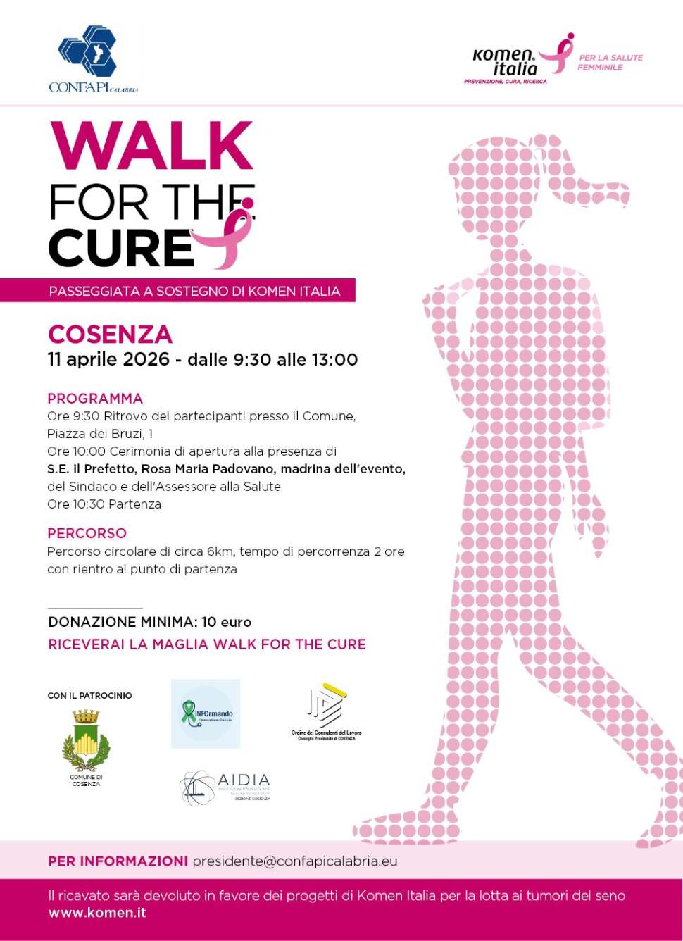 Cosenza: torna la "Walk for the Cure", passeggiata solidale contro il tumore al seno 53 Walk for the cure 03