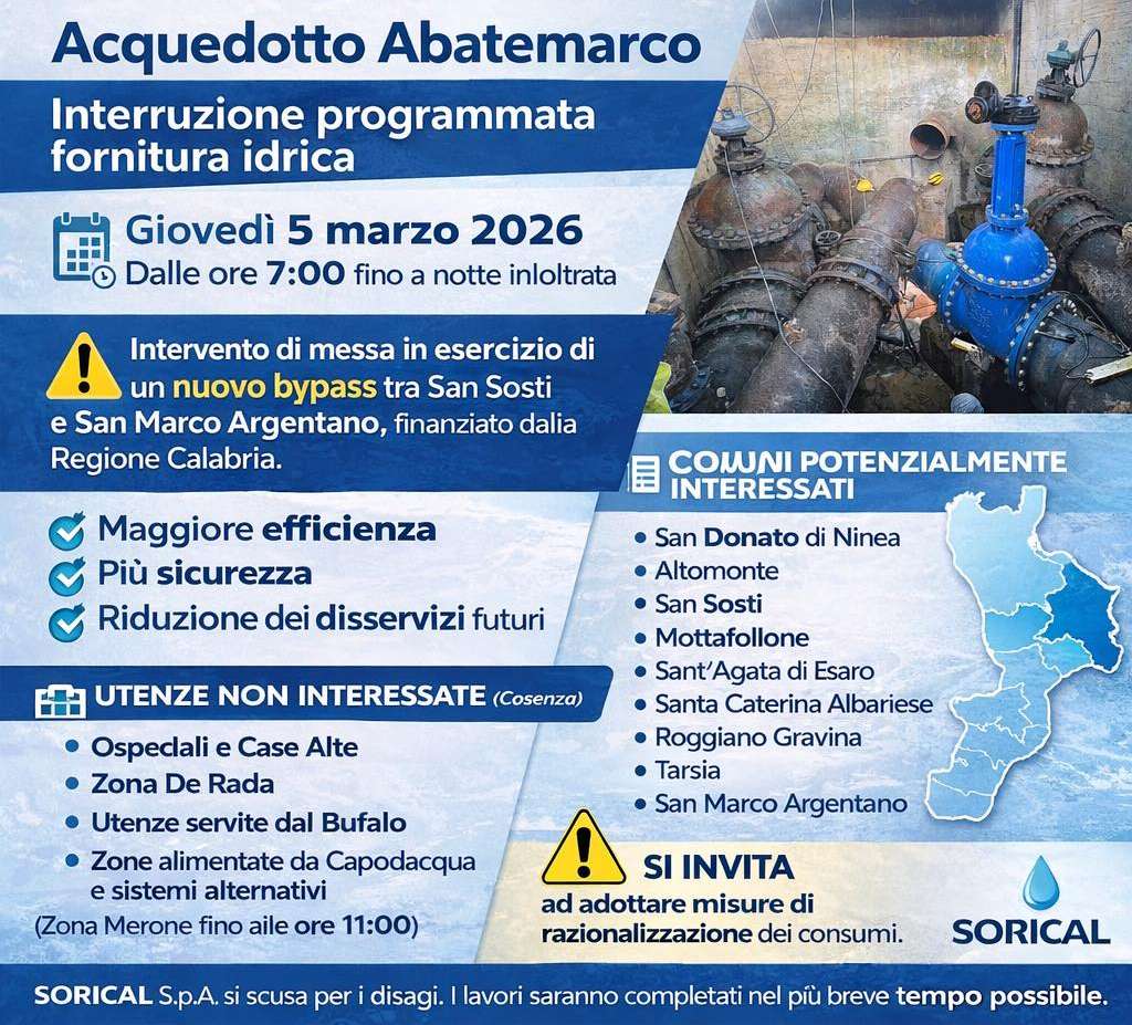 abatemarco acqua 5 marzo