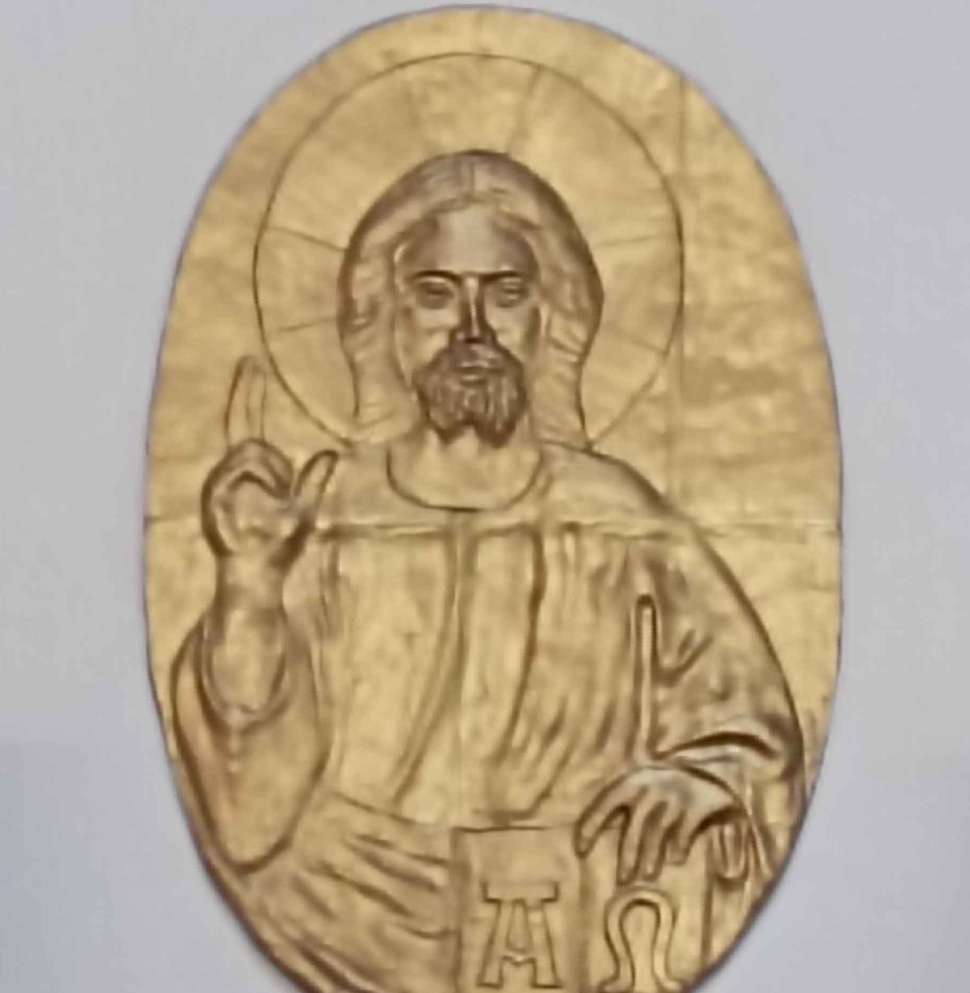 Arte e fede a Cosenza: nella Chiesa di Cristo Re, inaugurato il bassorilievo "Cristo Maestro" 54 bassorilievo cristo re 04