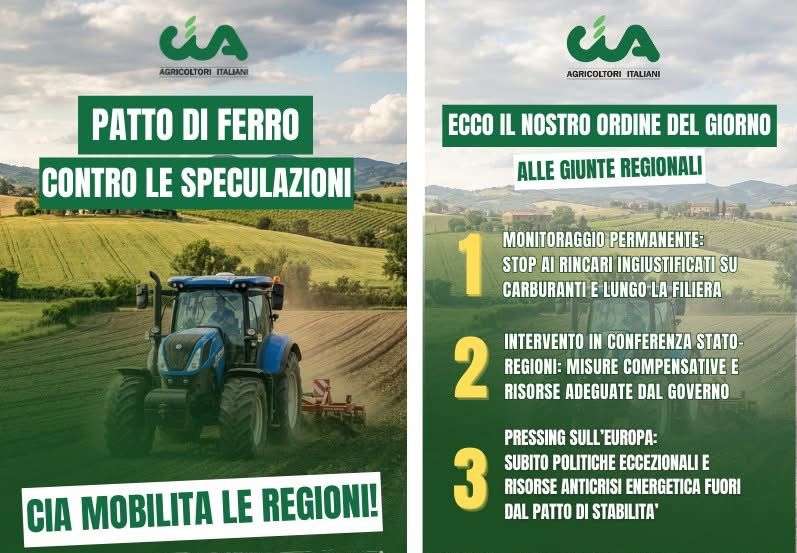 Conflitto e crisi energetica: Cia Calabria «3 richieste urgenti per salvare l’agricoltura calabrese» 52 cia agricoltura speculazioni