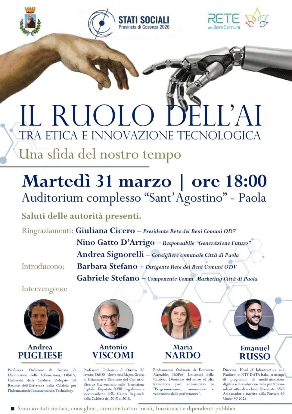 intelligenza artificiale convegno a Paola