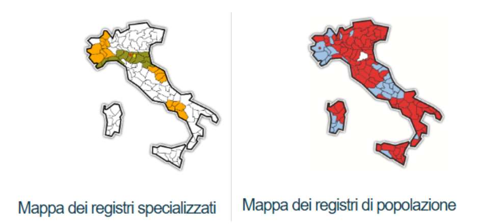 Allarme tumori: nel 2025 stimati oltre 362mila nuovi casi, si riduce il divario tra Nord e Sud 53 mappa registri tumori italia