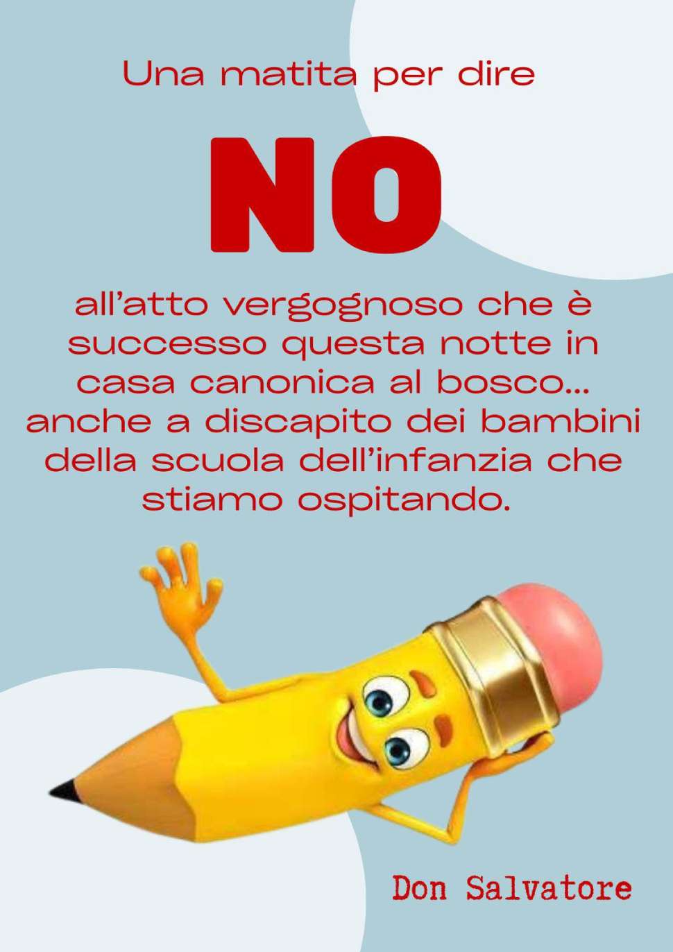 parrocchia matita per dire no