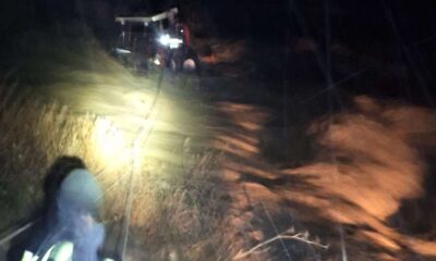 trattore torrente vigili fuoco cardeto