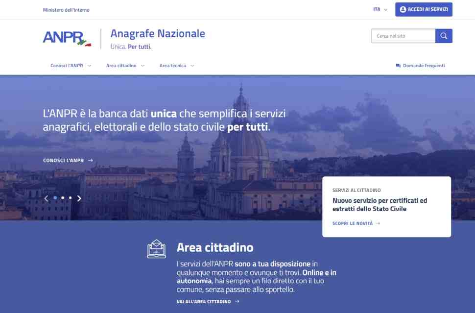 Certificati_anagrafe digitale