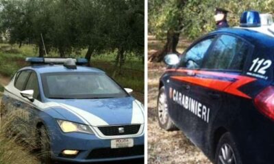 Bimba 5 anni trattore Polizia e carabinieri