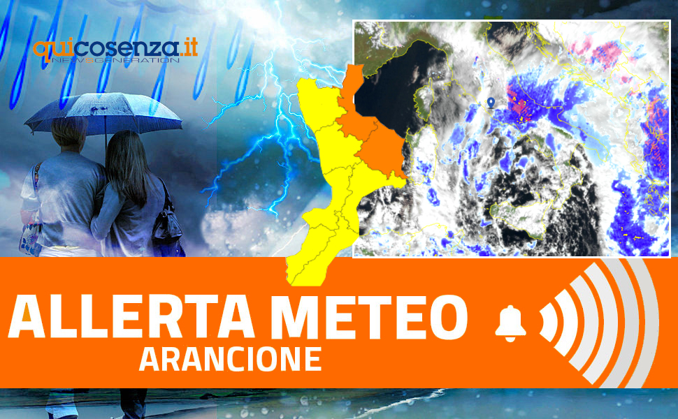 Ciclone invernale allerta meteo arancione