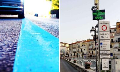 Comune Diamante - strisce blu e ZTL