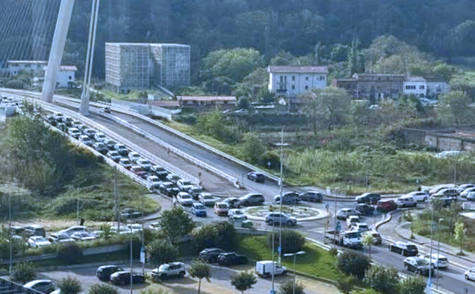 Caos Traffico Cosenza bitumazione traffico
