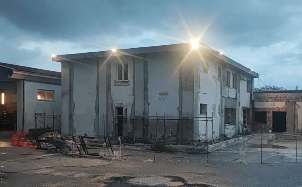 Distaccamento vigili del fuoco bianco - lavori fermi 02