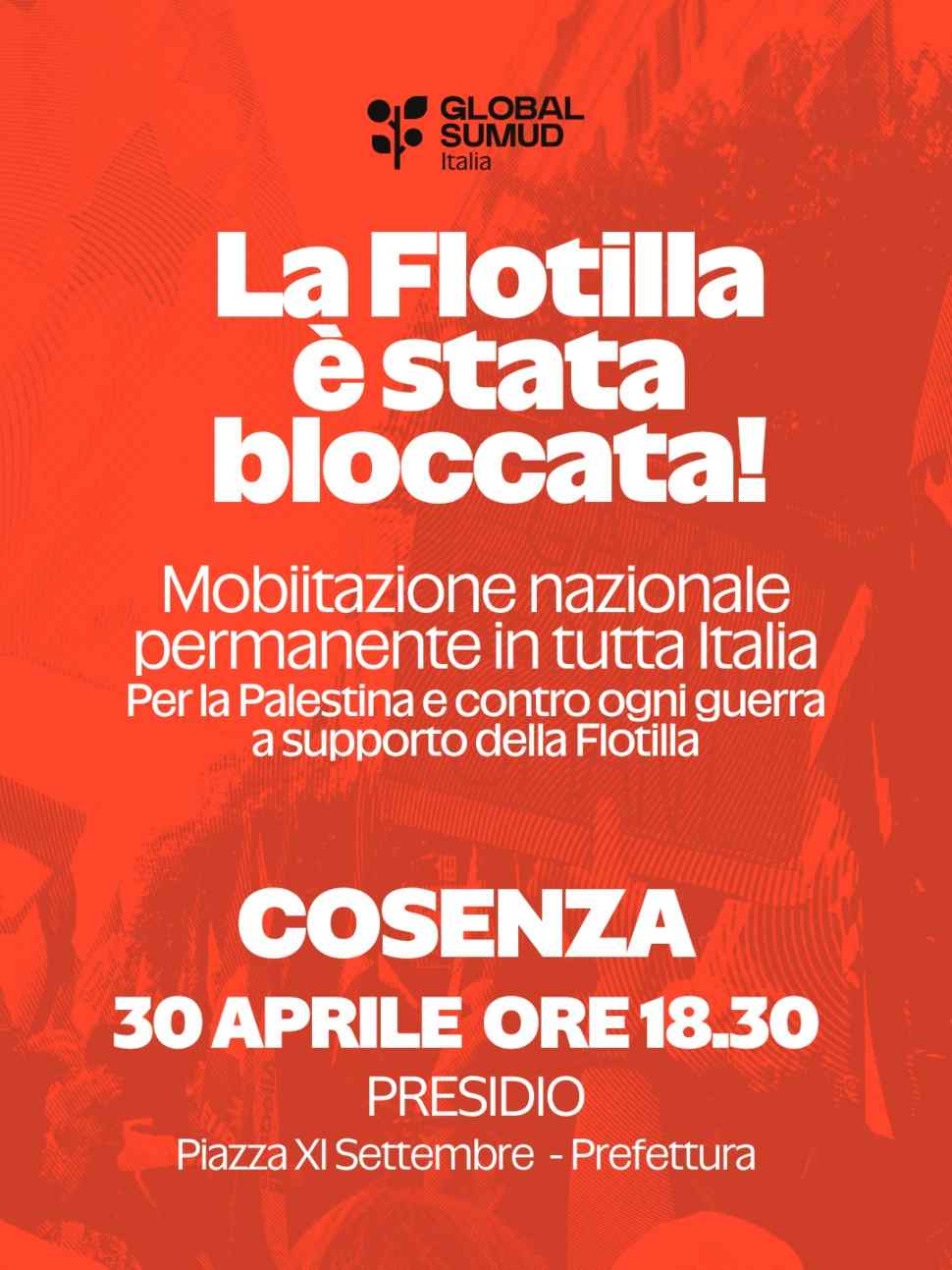 Fermo della Flotilla, a bordo anche attivisti calabresi: presidi a Cetraro e Cosenza 52 Flotilla presidio Cosenza