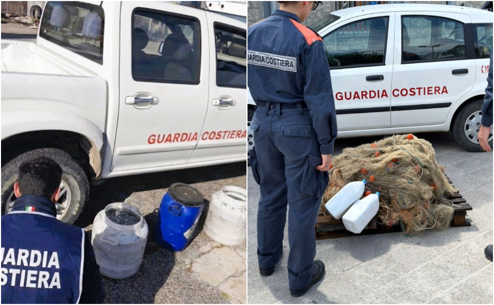 Guardia Costiera sequestro bianchetto e reti da pesca illegale
