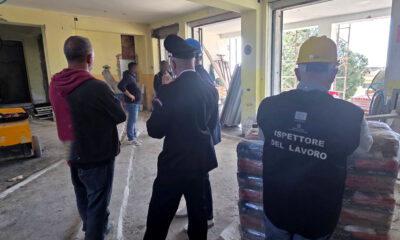 Lavoratori in nero controllo cantiniere edile