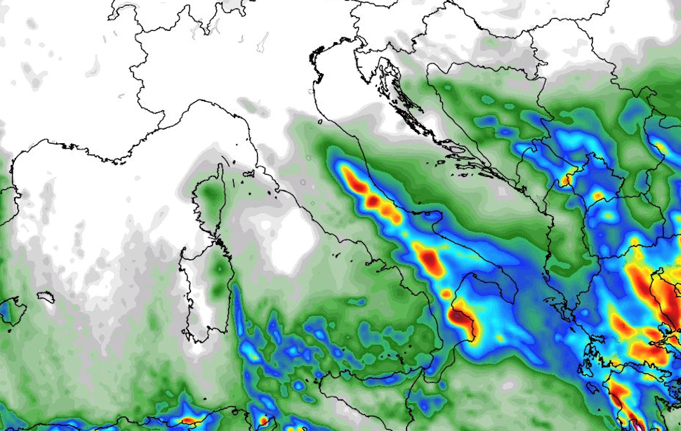 Piogge e maltempo versanti orientali