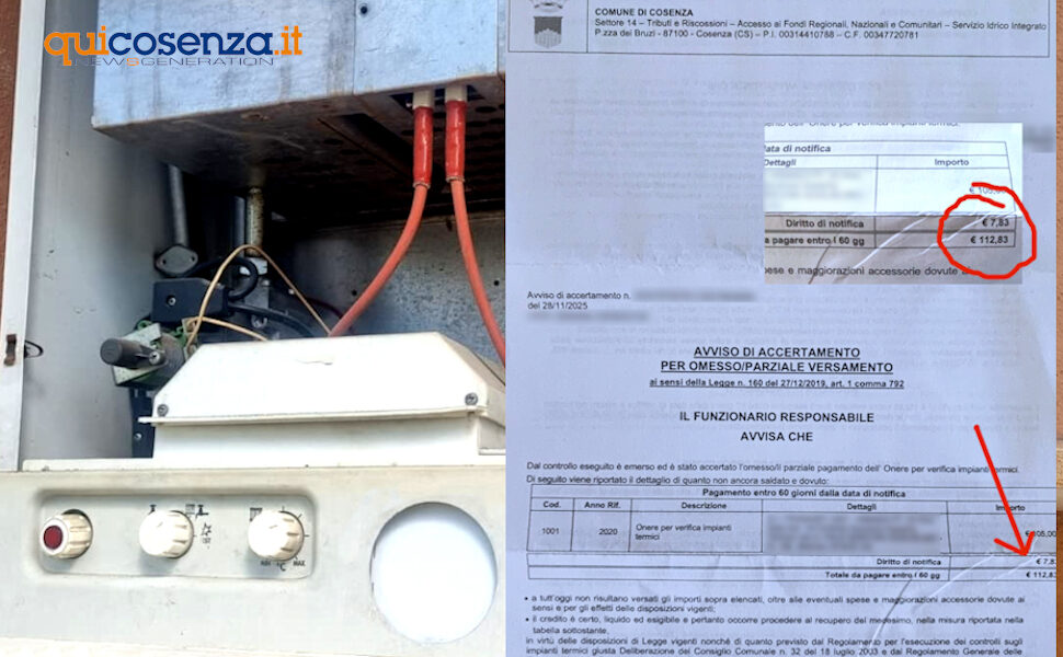 Revisione caldaia Cosenza Accertamento 2020