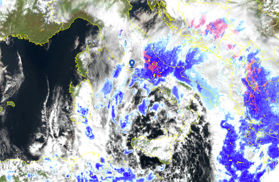 Satellite ciclone invernale