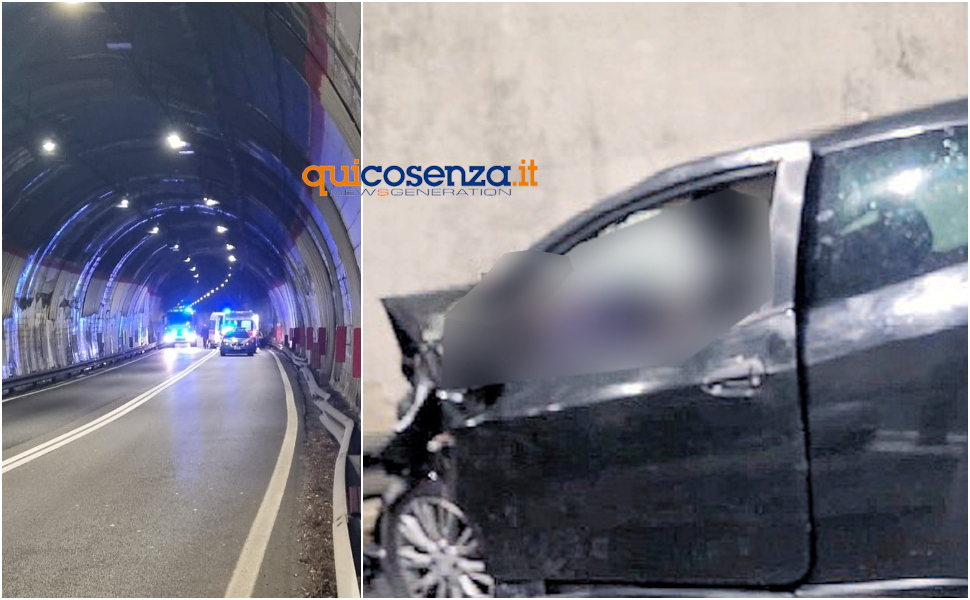 Schianto mortale in Galleria Fiego Statale 107 San Fili