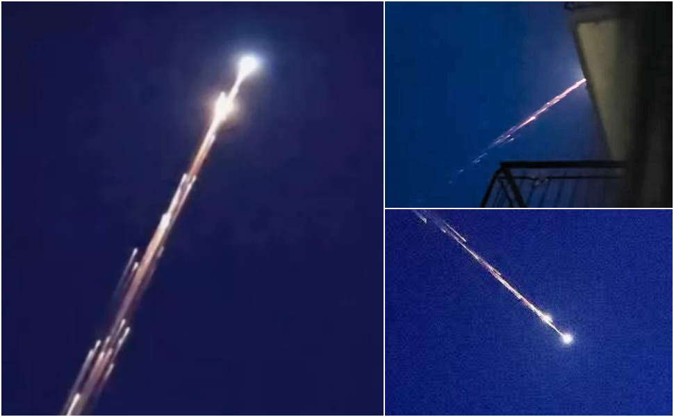 Scie luminose in cielo
